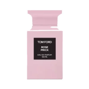 Woda perfumowana Tom Ford Rose Prick 100 ml w pudrowo-różowym flakonie obok pudełek
