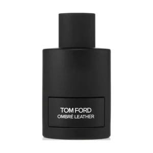 Czarny, elegancki flakon Tom Ford Ombré Leather Eau de Parfum 100ml na minimalistycznym, ciemnym tle.